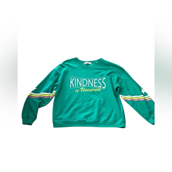 Green 'Kindness is Universal' Sweatshirt - Picture 1 of 3